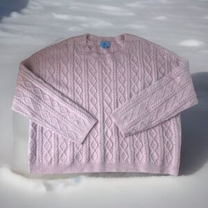 CeCe Women’s Pink Shimmer Sweater Size XL NWT